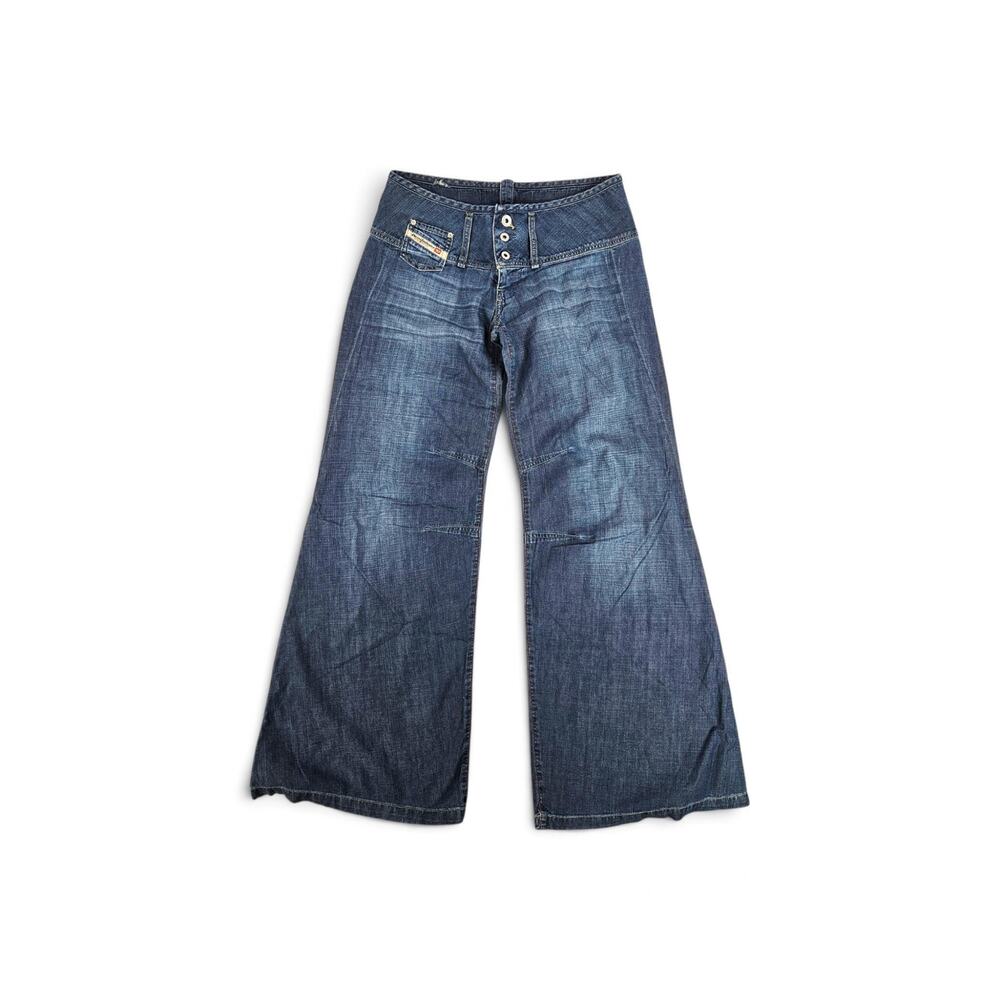 Y2k Diesel Low-Rise Wide Leg Jeans Subversive Euro Vintage - Size 27